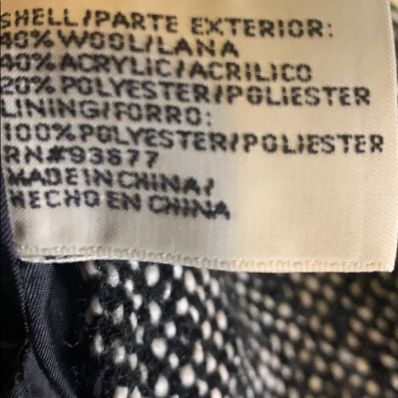 Tweed hoodie Pea Coat with spare buttons - Picture 8 of 8